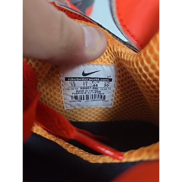 Nike Men's Air Tech Challenge Hrche 630957-600 Basketball Shoe Crimson Red 12M - Picture 5 of 7